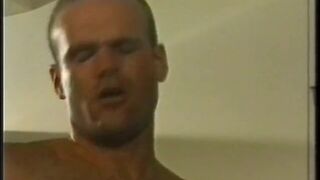 Gay friends get on their knees and blow each other then fuck asses