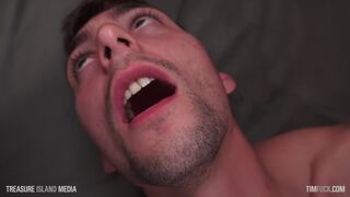 Sloppy slim bitch takes a fist and a load