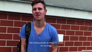 CZECH HUNTER 430 - Young Footballer Gets A Confident Boost With Some Cash Thrown At Him