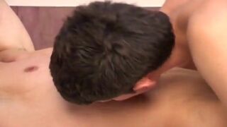 Masseuse fucking horny client on the massage table