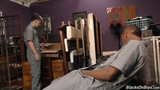 White emo guy gets nailed by a black man