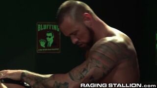 Smoking Hot Muscle Daddy gets his Cock in Tight Little Hole