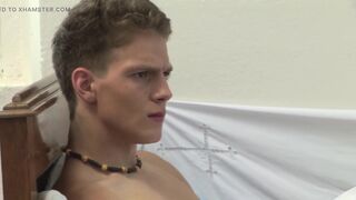 Horny college gays have thressome sex until they cum