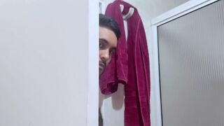 Young Gay Student Comes Home to Take a Bath, His Straight Stepdad Enters the Bathroom to Fuck His Tight Virgin Ass