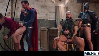 Fruity Brandon Cody invites his butt buddies to an orgy