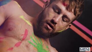 MEN - After Drilling Olivier Robert's Asshole, Theo Brady Aims At His Mouth To Shoot His Cum In