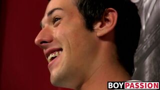 Interviewed teen Alex Wilde drills ass with toy solo