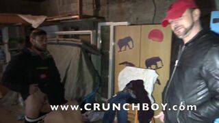 tis sexy anonymous guy with hidden face is fucked by the mu