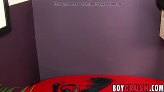 Barely legal hottie playing with himself all alone