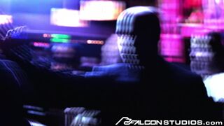 Johnny V Rides Big Black Cock in the Backroom