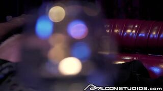 Johnny V Rides Big Black Cock in the Backroom