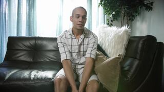 Young Amateur Black Dude Jerking Uncut Cock & Ass Plays