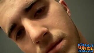 Young straight dude Potter having a solo masturbation wank