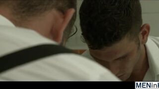 Damien Crosse slams Jimmy Fanzs ass with his vampire dick