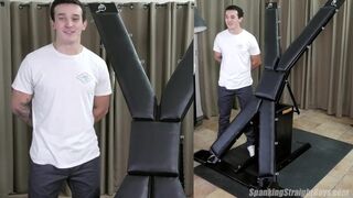 Straight Muscleboy on a Bondage Cross