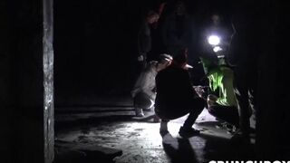 Amazing porn fuck bareback in the night in HALLOWEEN during