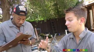 Black stud loves tight man pussy