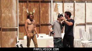 stepBrothers tag team masked stranger with StepUncle