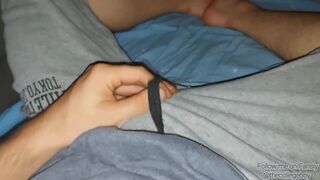 Uncut Big Dick Masturbation and Cumshot