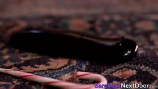 Gay deviant stuffs asshole with sweets before bareback