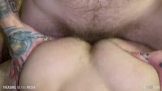 Jack kicks back and lets Riley ride