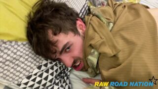 New Soldiers Ollie and Mark are horny as fuck as they slide up and down the tank's cannon