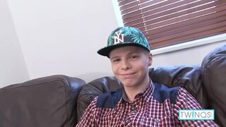 Slender Blonde James T Jerks Off His Huge Cock And Cumshots!