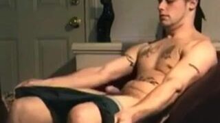 Tattooed straightbait jocks first gay blowjob