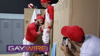 Gay - Baseball Star Tristan Hunter Gets Confronted Then Fucked By His Coach In The Locker Room