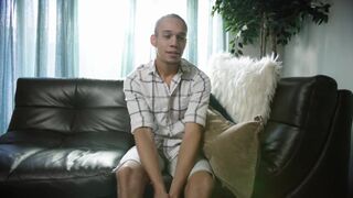 Young Amateur Black Dude Jerking Uncut Cock & Ass Plays