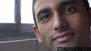 Straight Latino guy barebacked and facialized for money