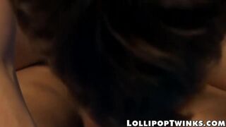 Naughty young twinks Kyler Moss and Blade Woods anal fuck