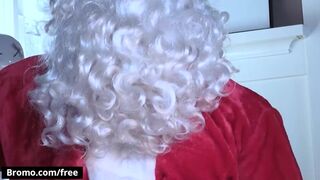Brenner Bolton Prepares Cookies And Milk For Santa Claus Jaxton Wheeler To Eat After He Fucks His Ass - Bro