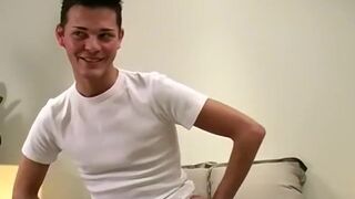 Handsome stallion Jay jerking off his thick throbbing dick