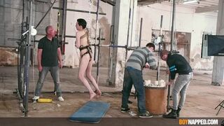 Restrained twink Taylor Mason shaved by daddy Sebastian Kane