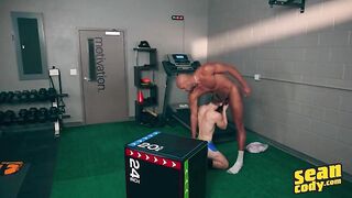 Hot Twink - Rocky Unleashed And Jackson Cooks Check Each Other Out While Working Out