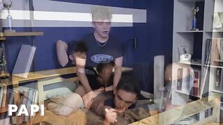 Drake Von Humps Damian Night's Booty While He Studies Making Him Horny For A Quick Fuck - PAPI