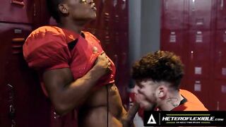 Hot - Angry Straight Alpha Adrian Hart Dominates Football Teammate In Locker Room