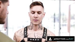 ADULT TIME - Military Hunk Ty Roderick Dominates Obedient Gay Sub Zak Bishop With ROUGH FUCKING!