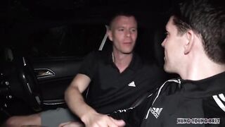 Driving with josh 4 Lads FIT AS 19yr Film fucked N filled