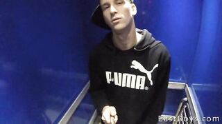IN THE SUBWAY AND HANDJOB