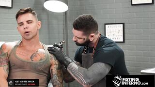 FistingInferno - Beefy Tattooer Rosebuded By Jock Fist