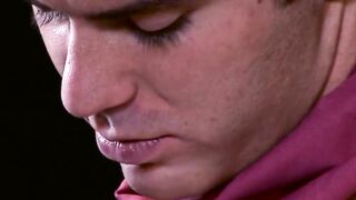 Dominant hunk cums on bonded assfucked twink