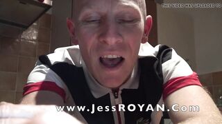 the sexy daddy JESS ROYAN fucked bareback by te yougn delive