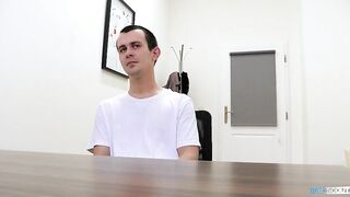 Poor Man Is Nervous At His Interview Until He Gets Offered A Good Amount Of Money To Have Sex - Hot