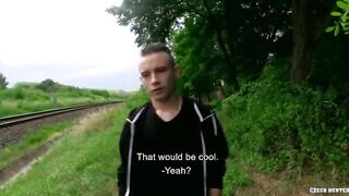 Czech Blonde Twink Sucks Cock For The Opportunity To Get A