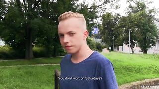 CZECH HUNTER 472 - Preppy Euro Twink Becomes Gay For Pay