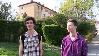 CZECH HUNTER 427 - College Jocks Enjoy A Threesome During Their Free Time