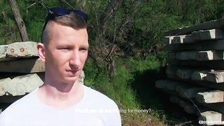 CZECH HUNTER 426 - Hot Stud Gets His Tight Ass Boned Out In Public