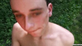 CZECH HUNTER 440 - Twink Sunbathing Gets A Hard Raw Cock Up His Ass